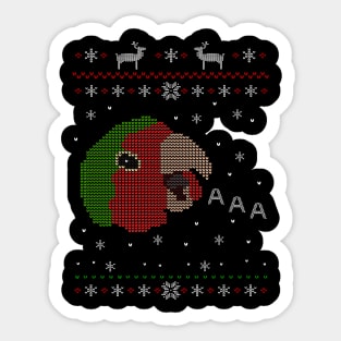 lovebird ugly christmas #1 Sticker